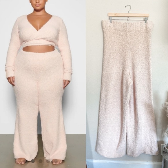 Skims | NWT Cozy Knit Wide Leg Pants in Dusk, size 2X/3X - Picture 1 of 7